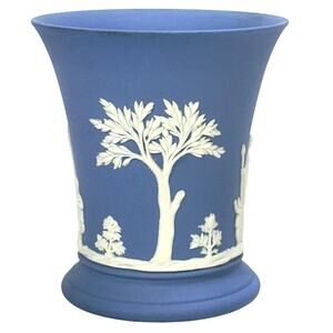 Wedgwood Blue Jasperware Goblet/Vessel/Vase 1959 Excellent